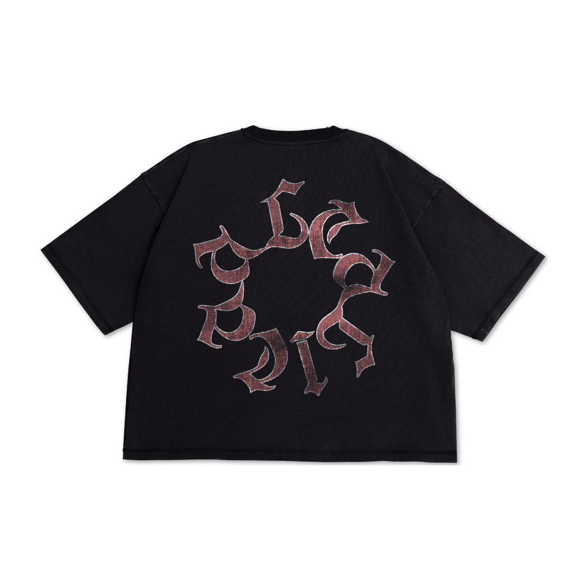 Alcalica Between Worlds Drop Crop Tee Black